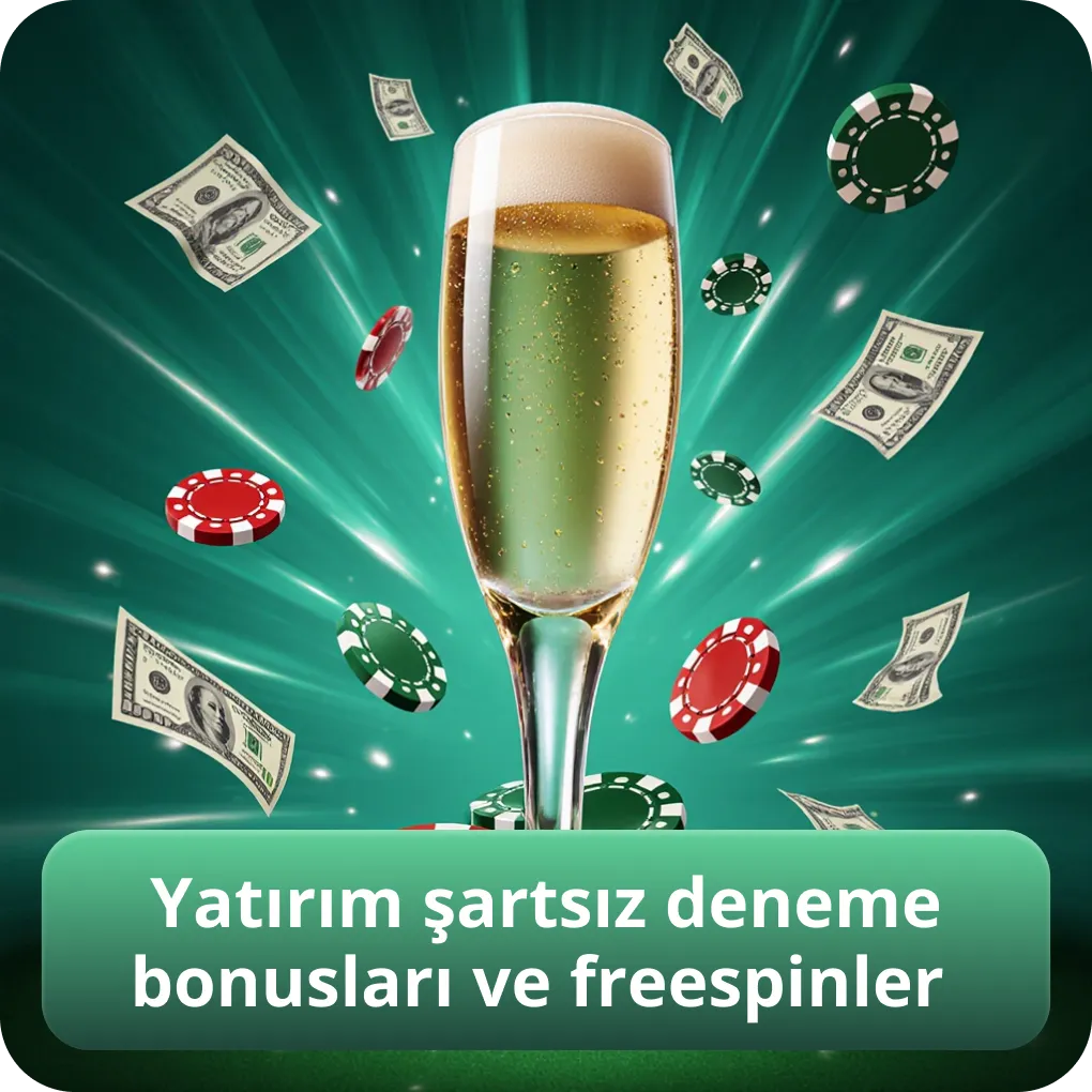 Yatırım şartsız deneme bonusları ve freespinler